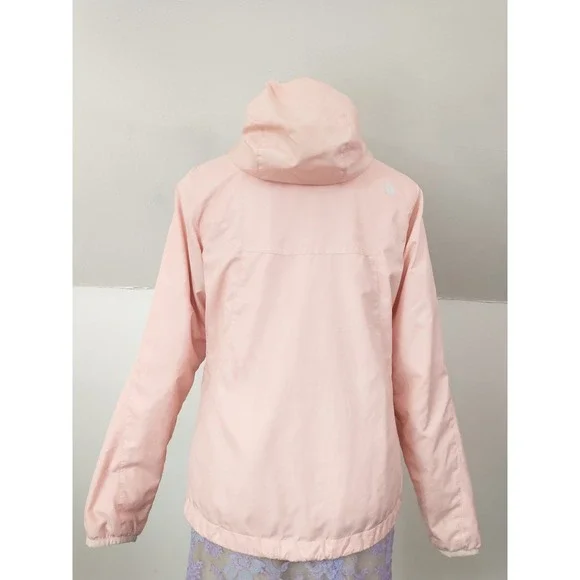 The North Face Womens WindWall CozyFleece Lined Hooded Jacket Peachy Pink Medium - Picture 8 of 16